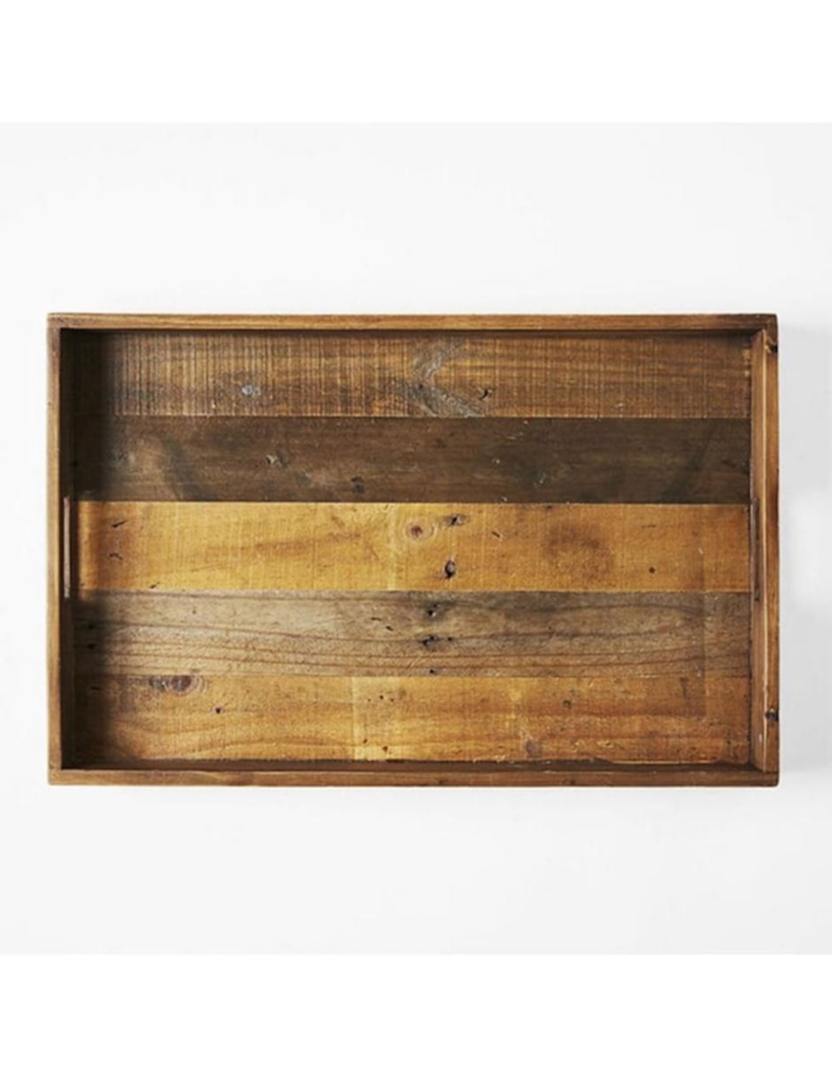 Charola multiusos Reclaimed Wood de madera Charola multiusos Reclaimed Wood de madera
