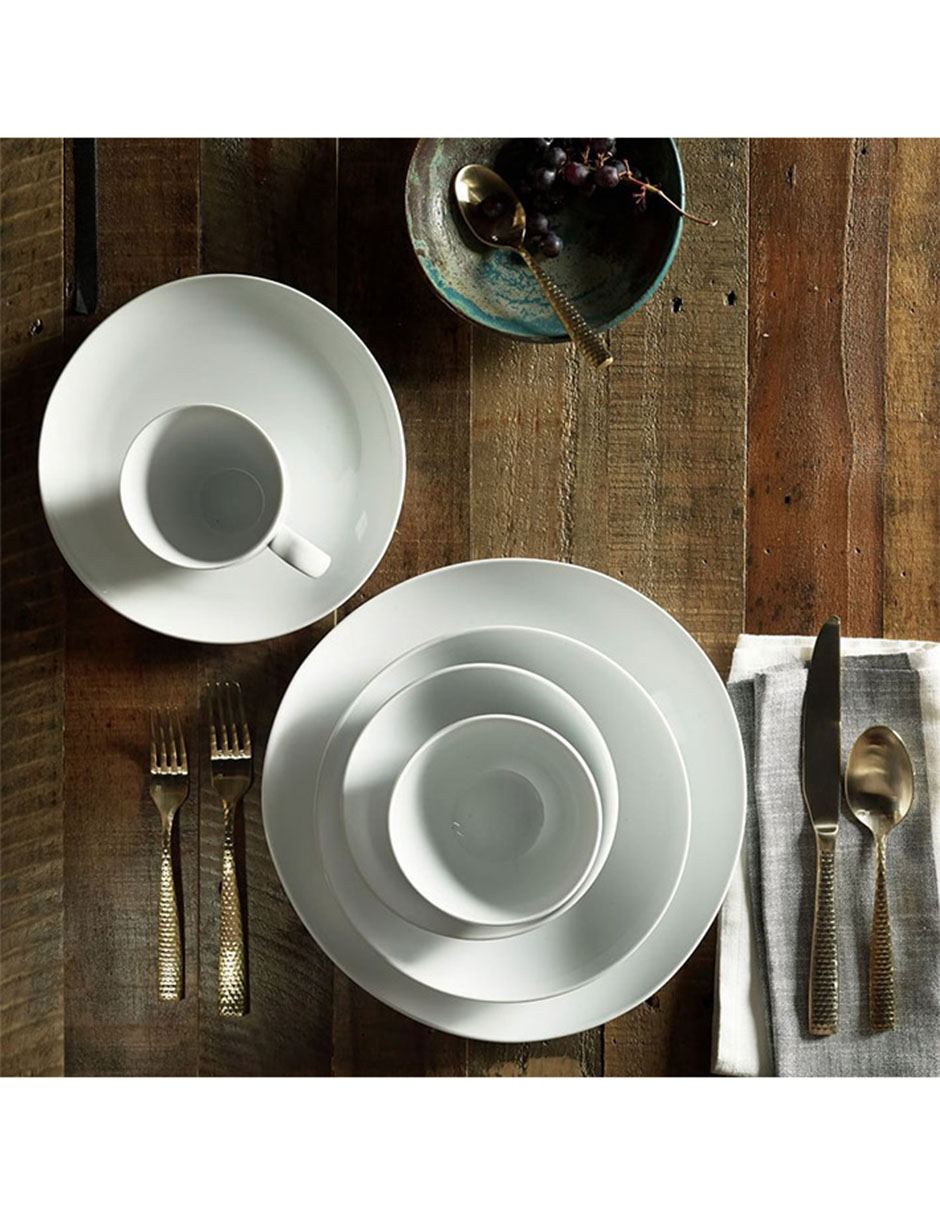 Plato ensalada Organic Shaped de porcelana