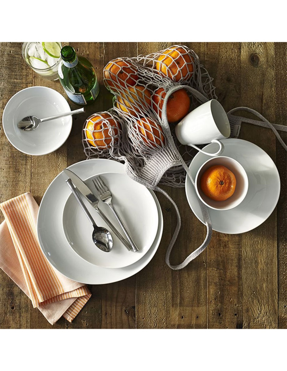 Plato ensalada Organic Shaped de porcelana
