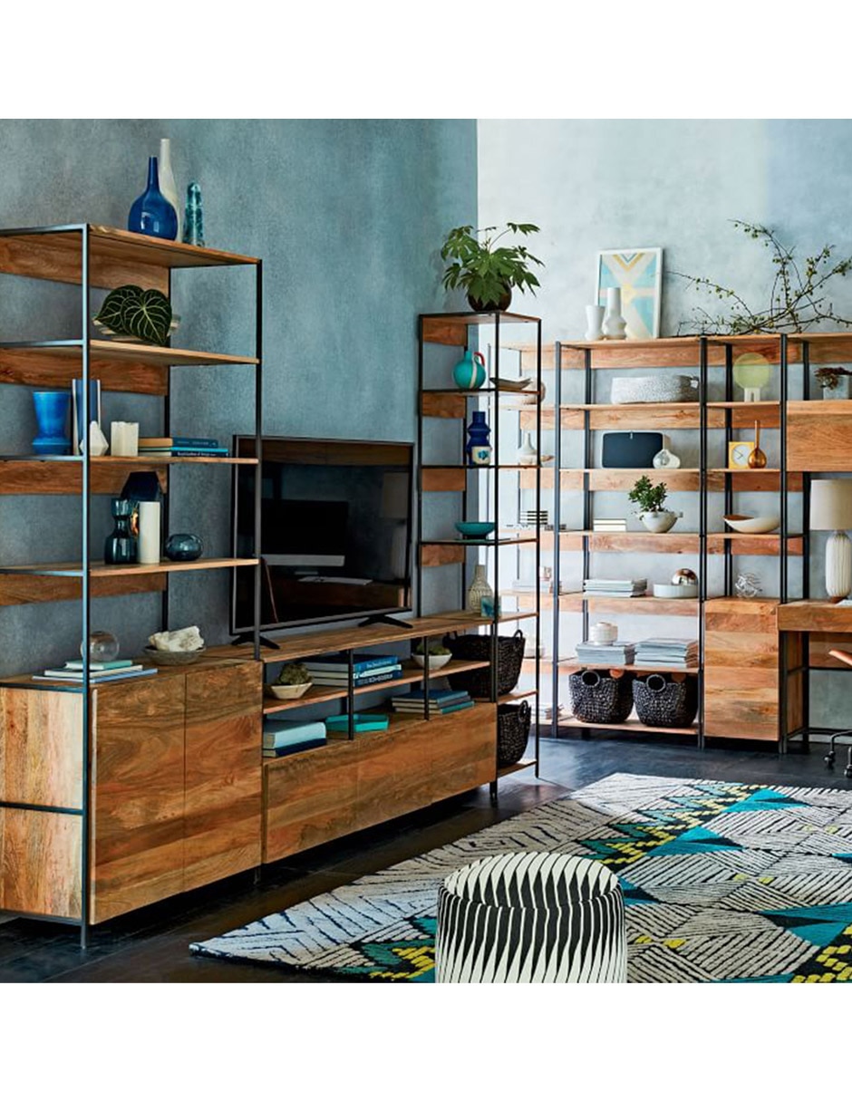 Librero Industrial Storage de madera 14