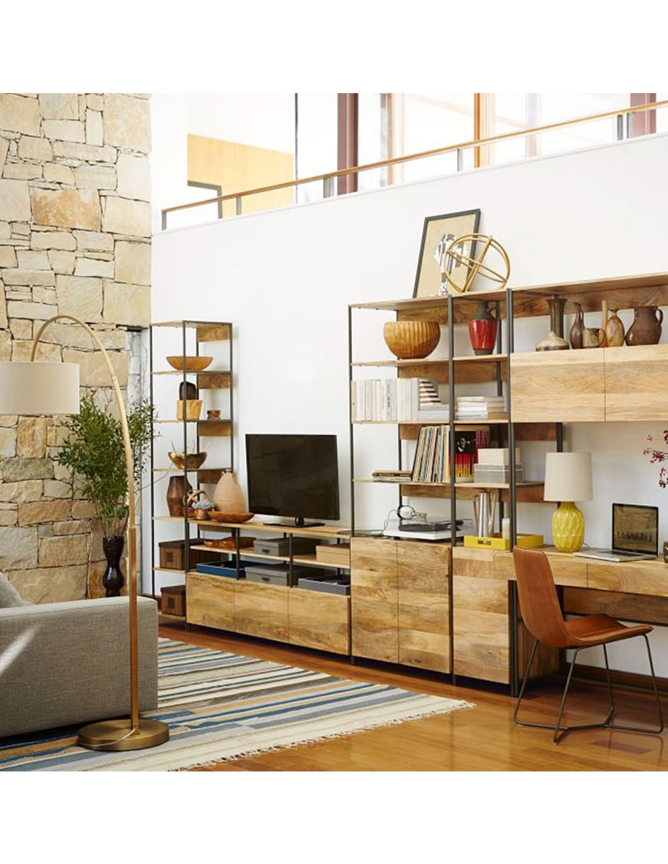 Librero Industrial Storage de madera 16