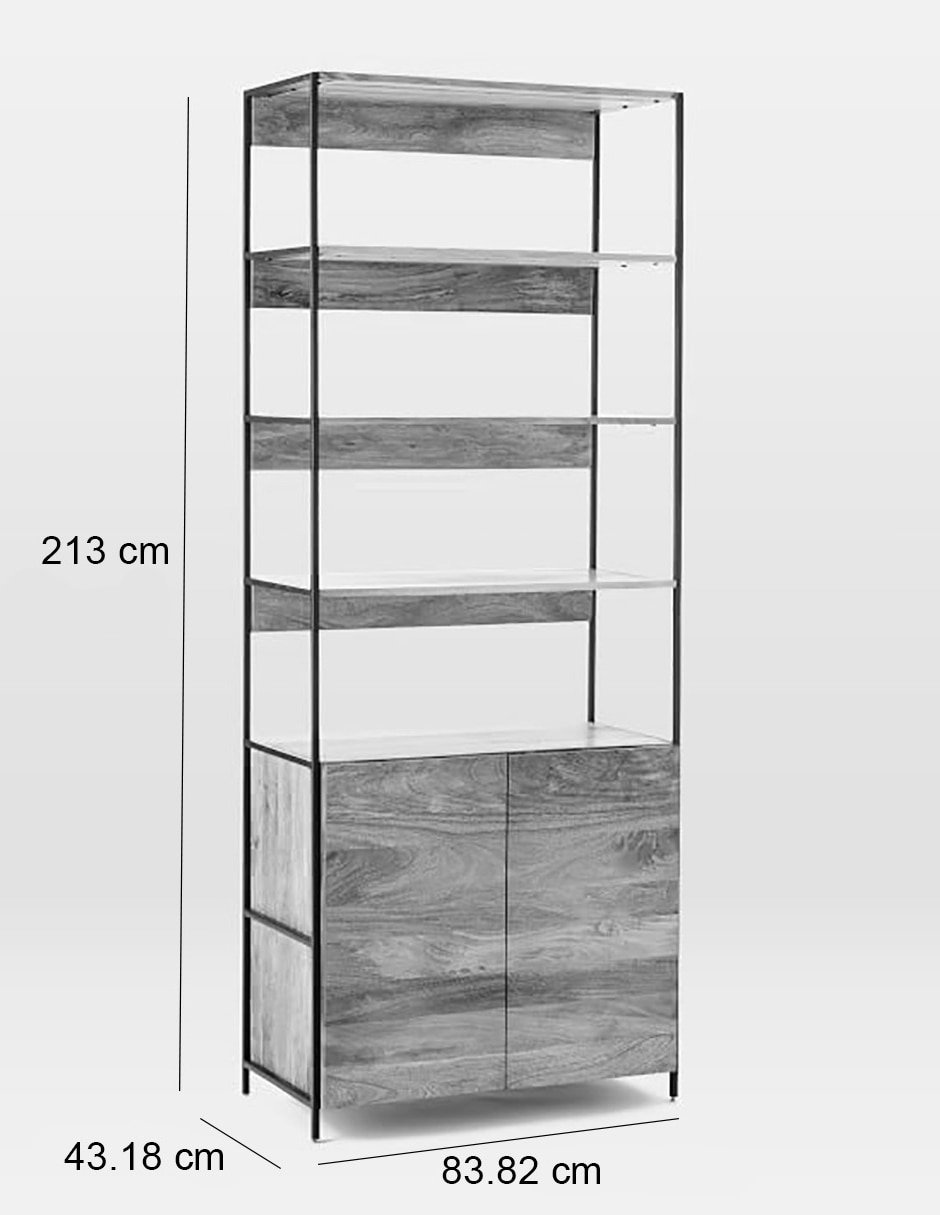 Librero Industrial Storage de madera 18
