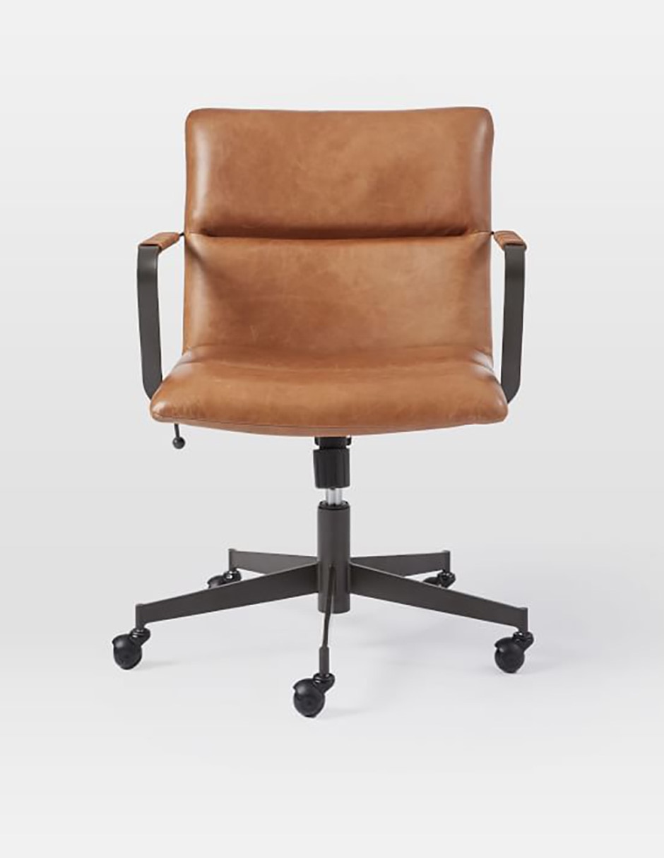 Silla de oficina Cooper de piel