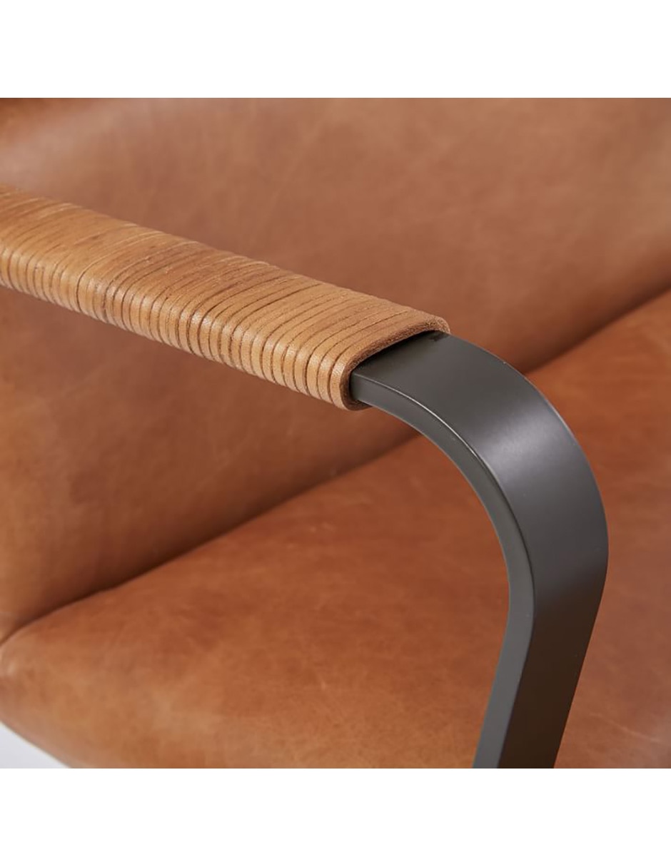 Silla de oficina Cooper de piel