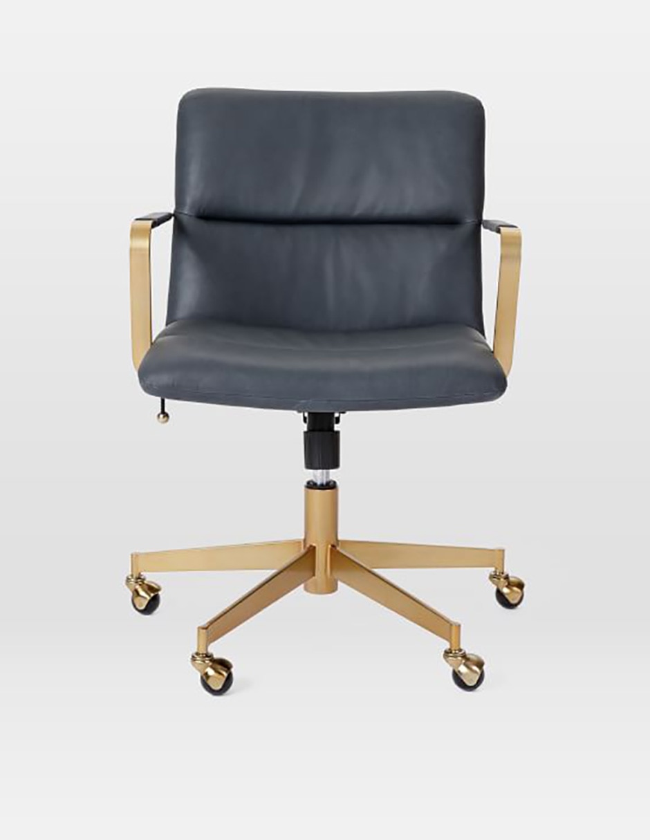 Silla de oficina Cooper de piel 2