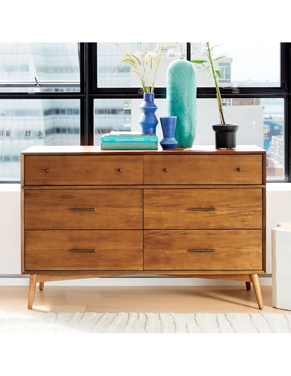 Cómoda Mid Century de madera