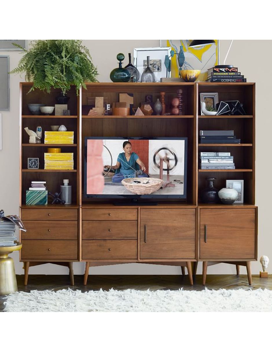 Gabinete Mid Century de madera