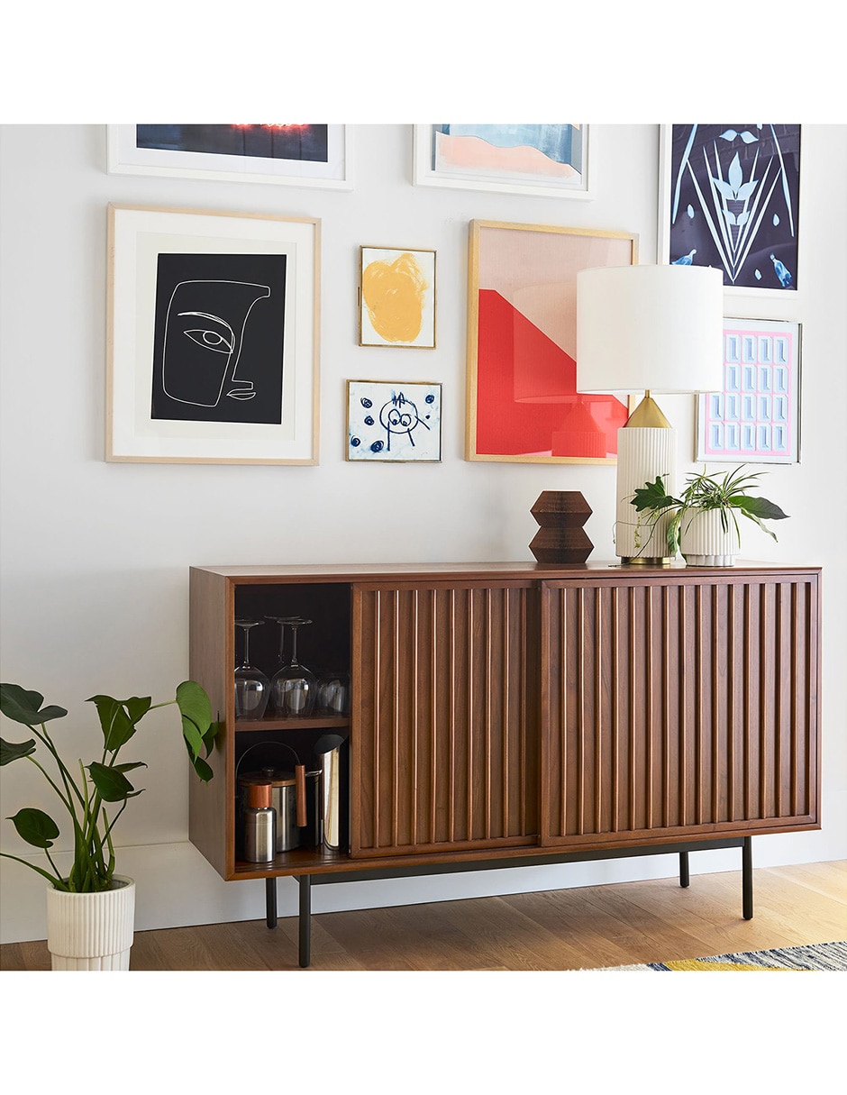 Buffet Slatted de madera 8