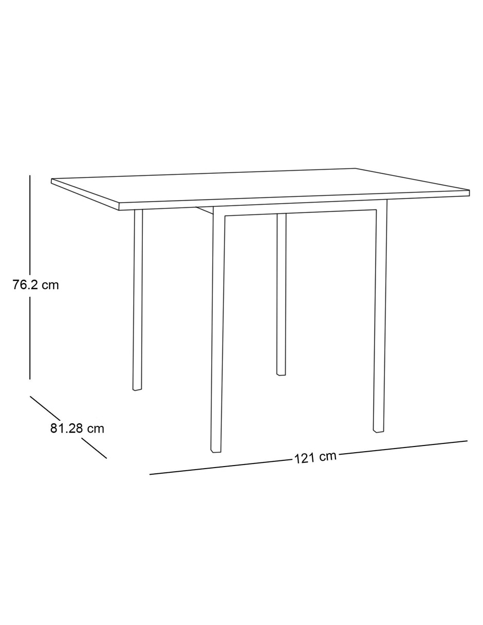Mesa armable Box Frame Drop Leaf 7