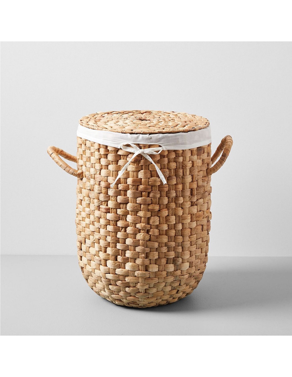 Canasto para ropa Weave de jacinto de agua
