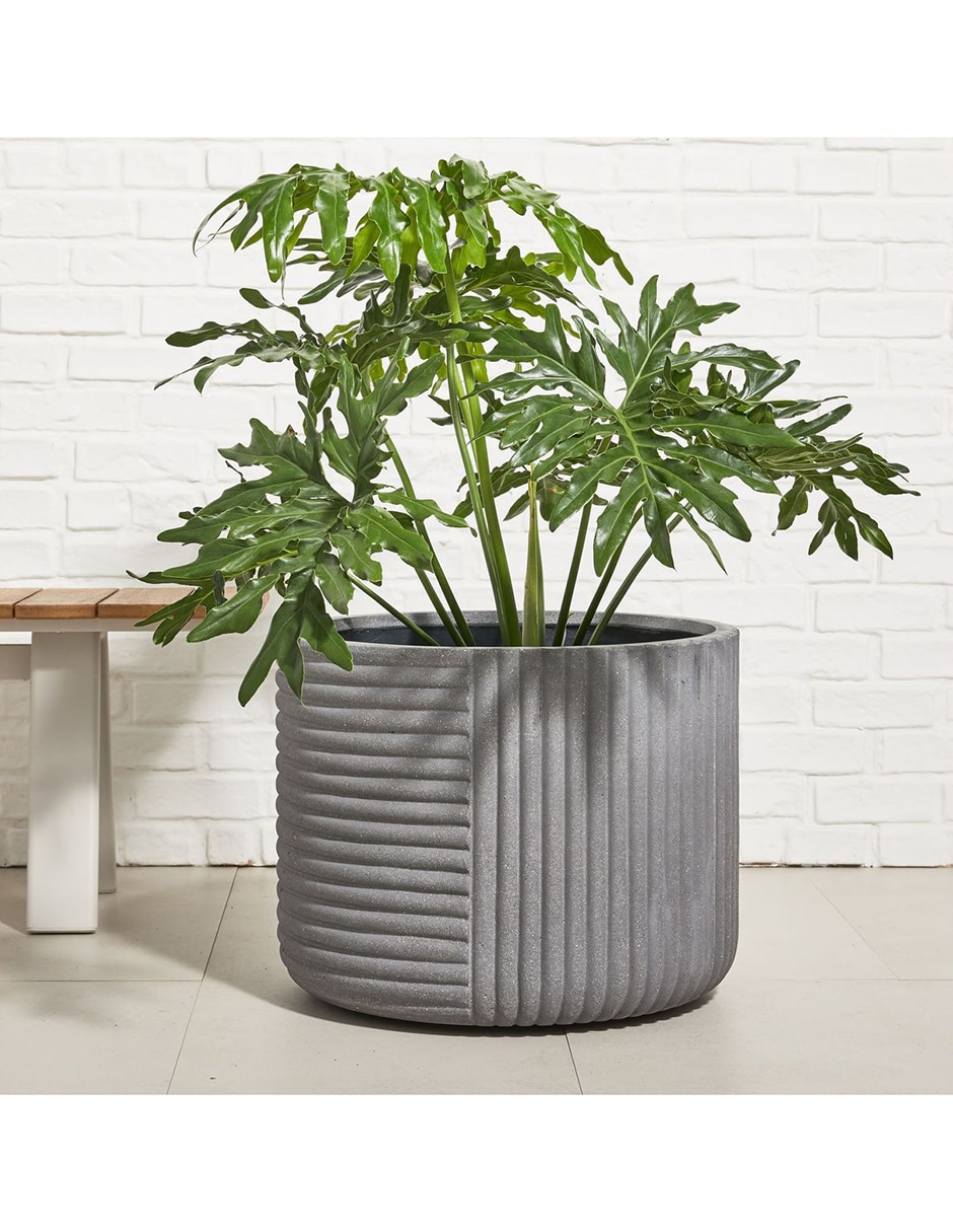 Maceta Cecilia de fiberstone