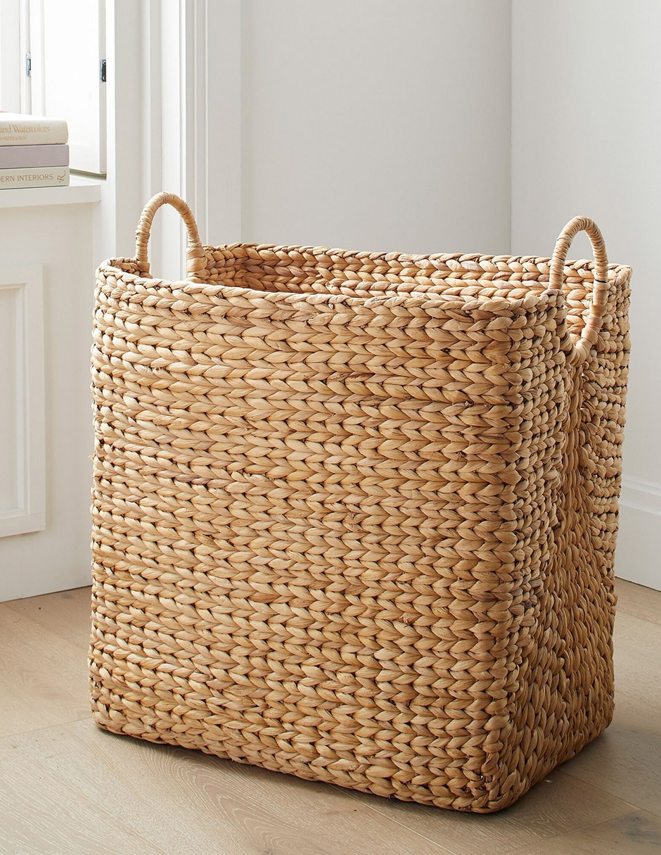 Canasto multiusos Curved Baskets de jacinto de agua Canasto multiusos Curved Baskets de jacinto de agua