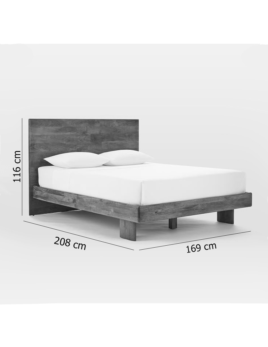 Cama anton de madera queen size 9