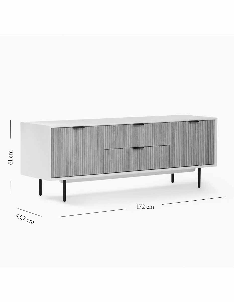 Consola Quinn de madera