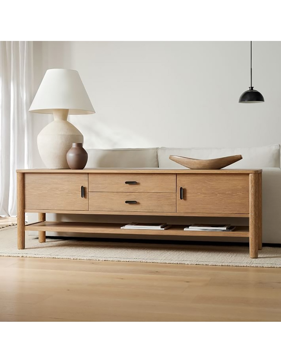 Consola Hargrove de madera