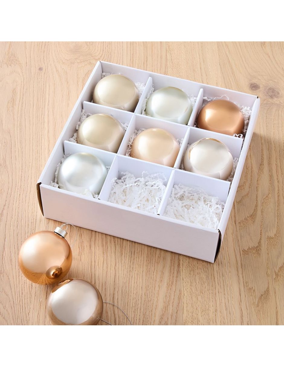 Set de esfera navideña con 9 piezas