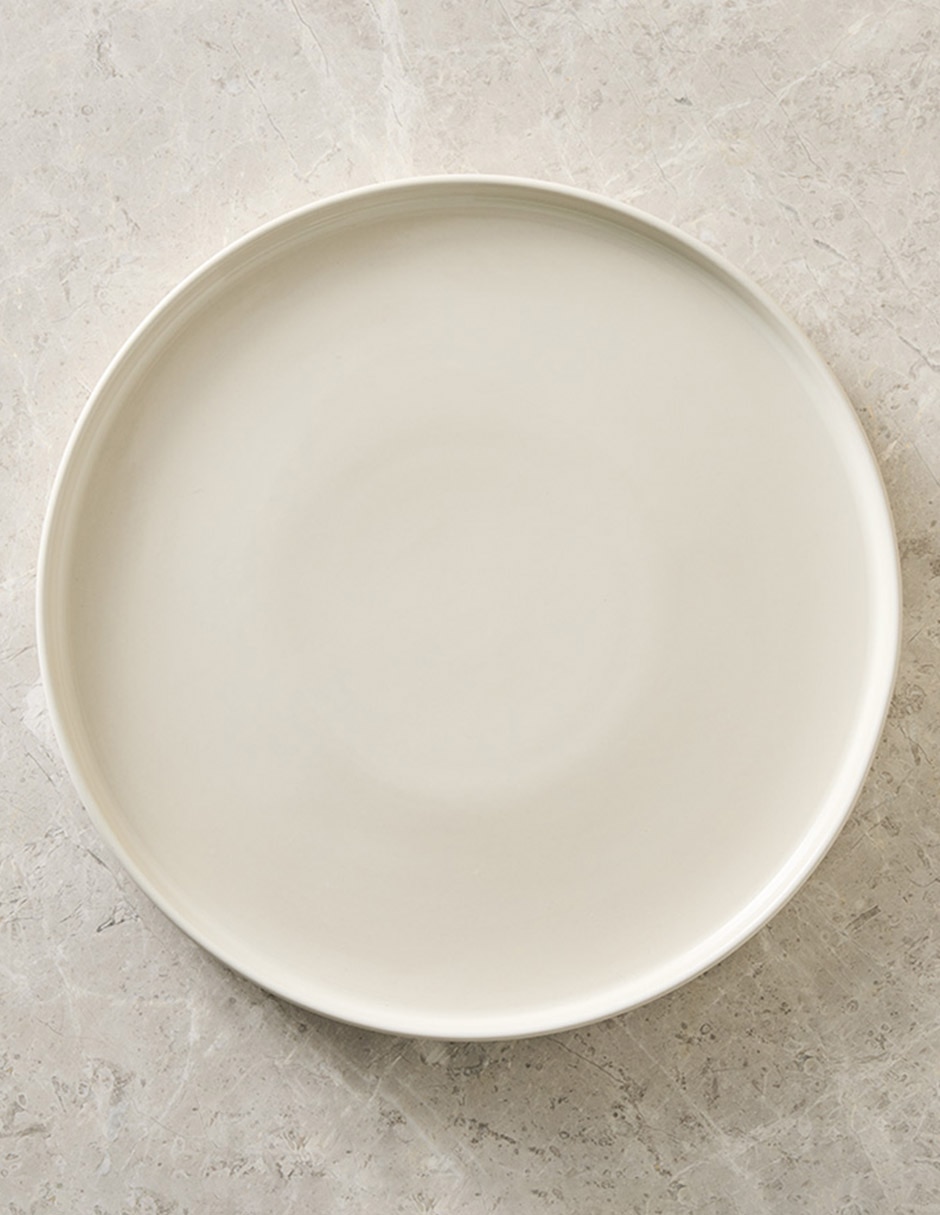 Plato trinche Straight Sided de barro