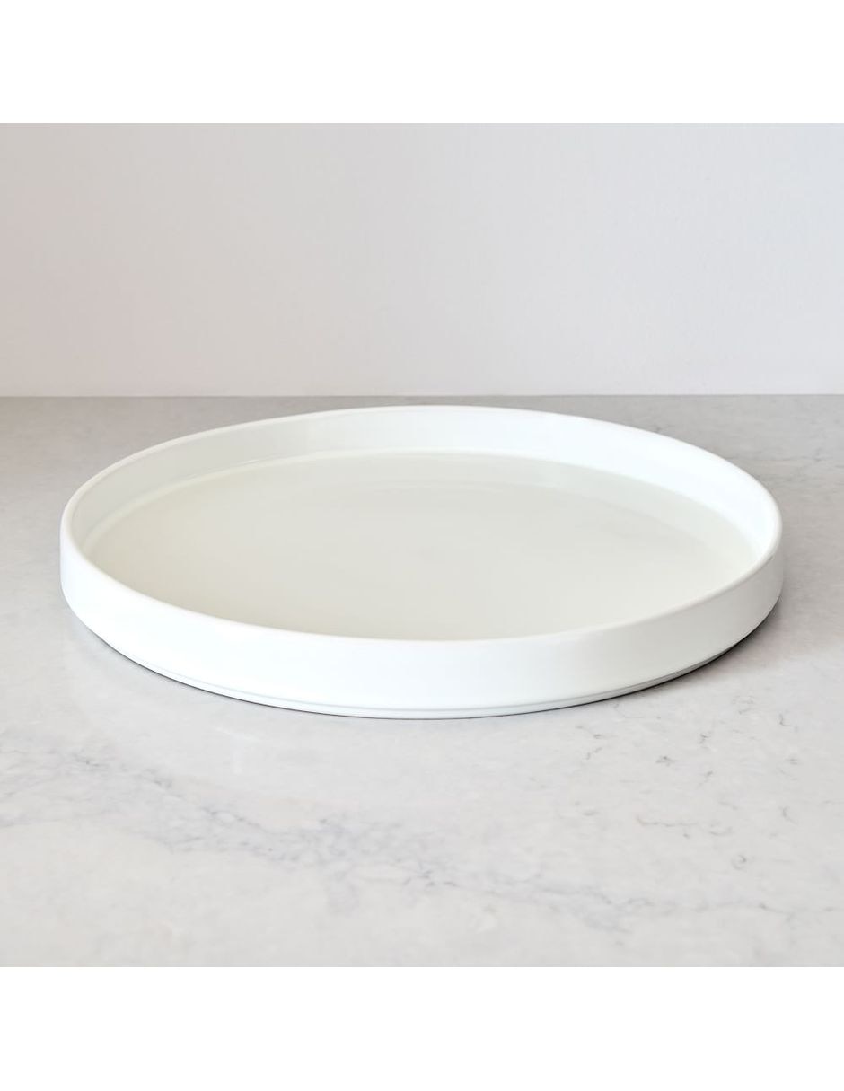 Bandeja decorativa Straight Sided de gres Bandeja decorativa Straight Sided de gres