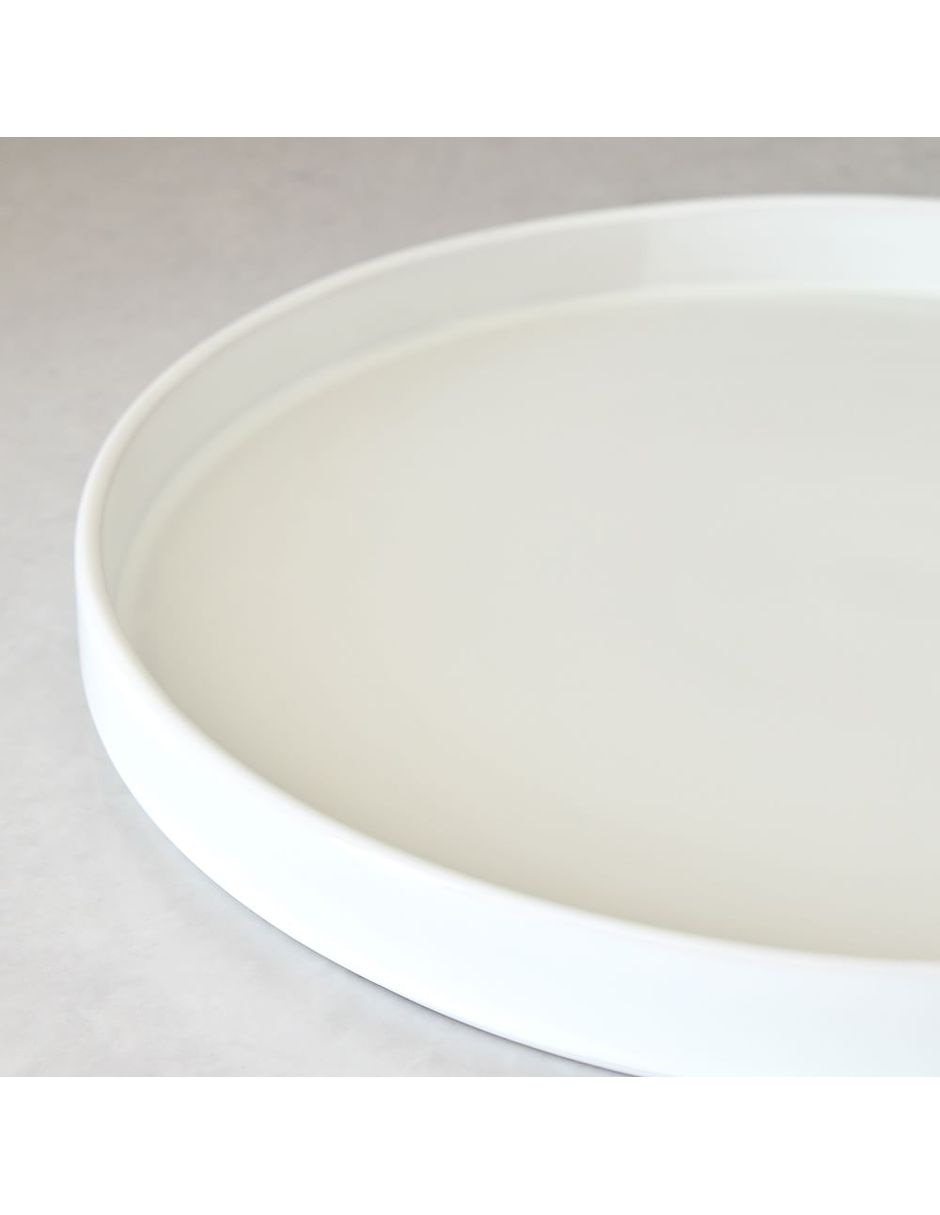 Bandeja decorativa Straight Sided de gres Bandeja decorativa Straight Sided de gres