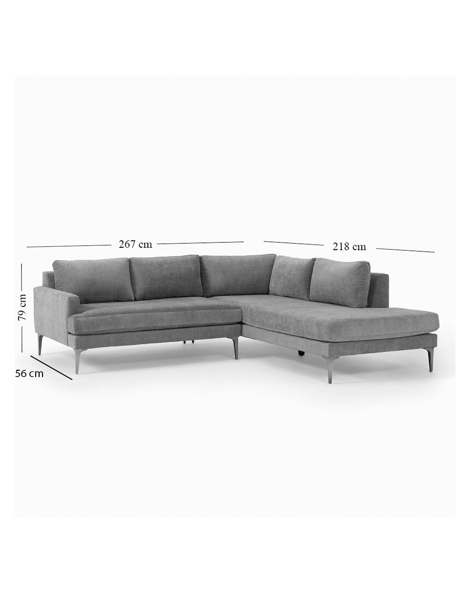 Sala modular derecha de madera Andes 8