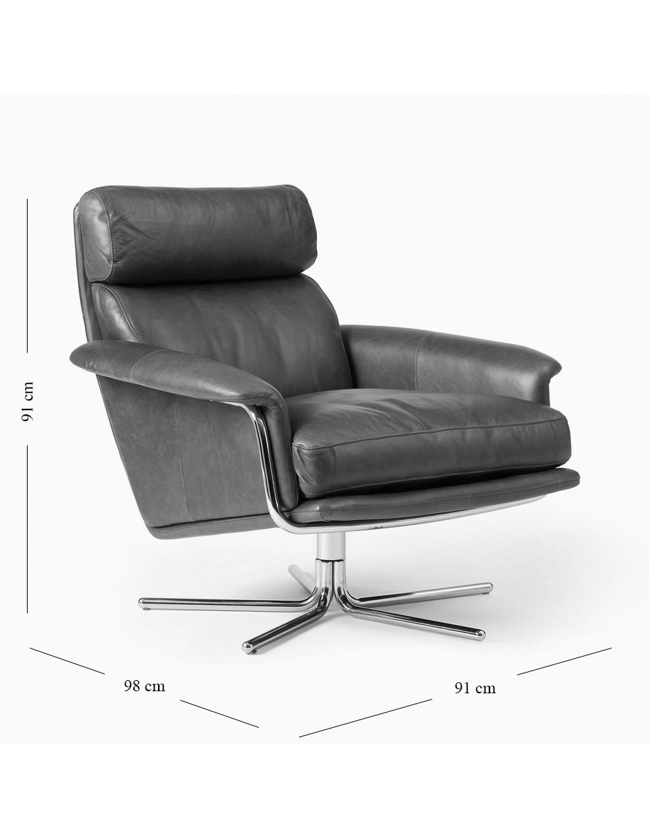Sillón Kristoff de piel 9