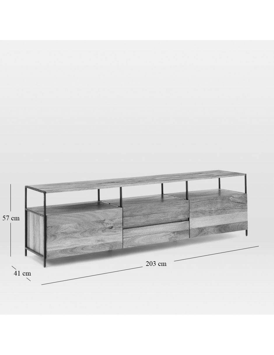Consola Industrial Storage de madera