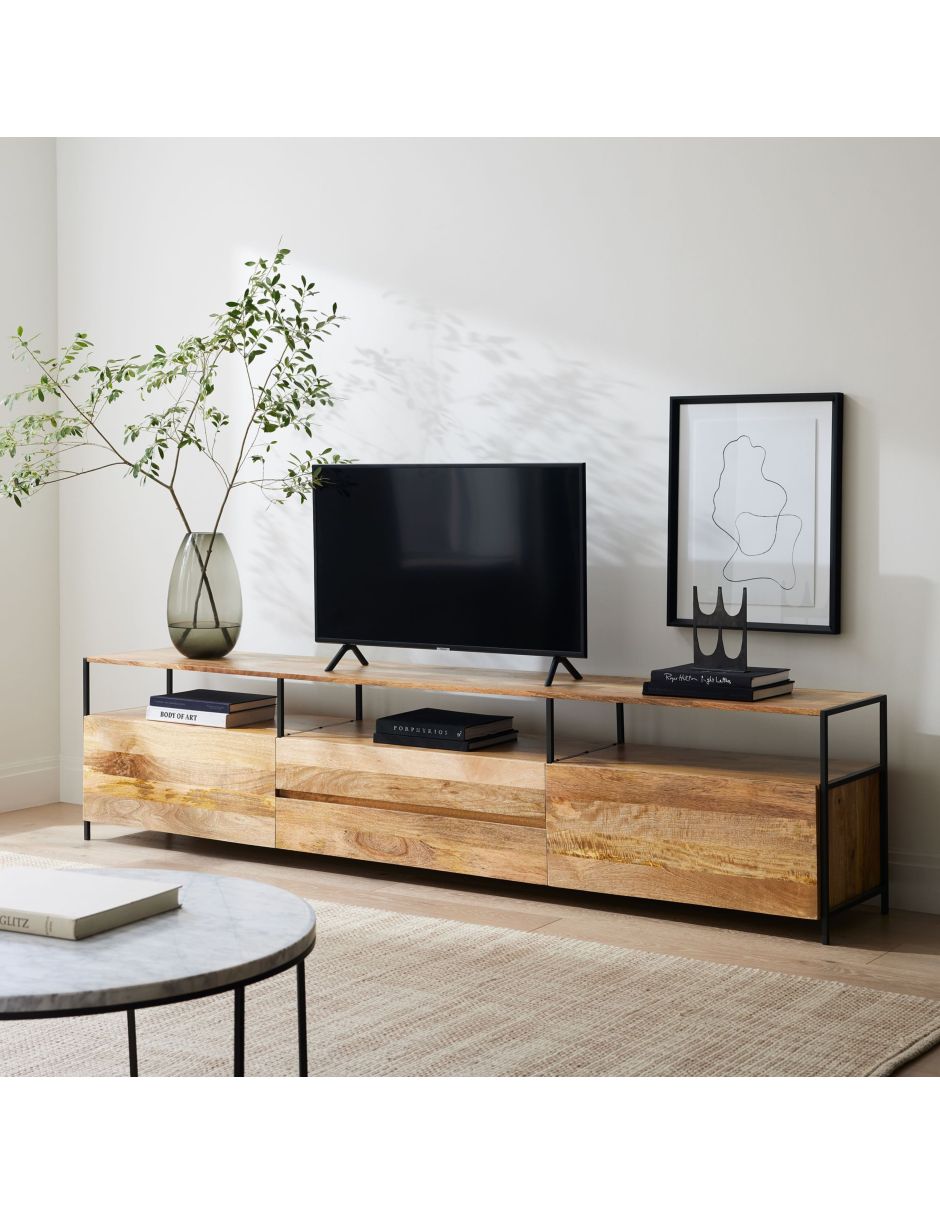 Consola Industrial Storage de madera