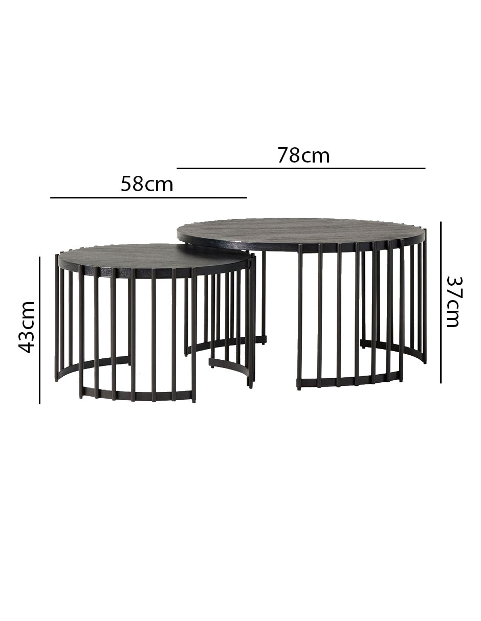 Mesa de centro armable spoke nesting 4