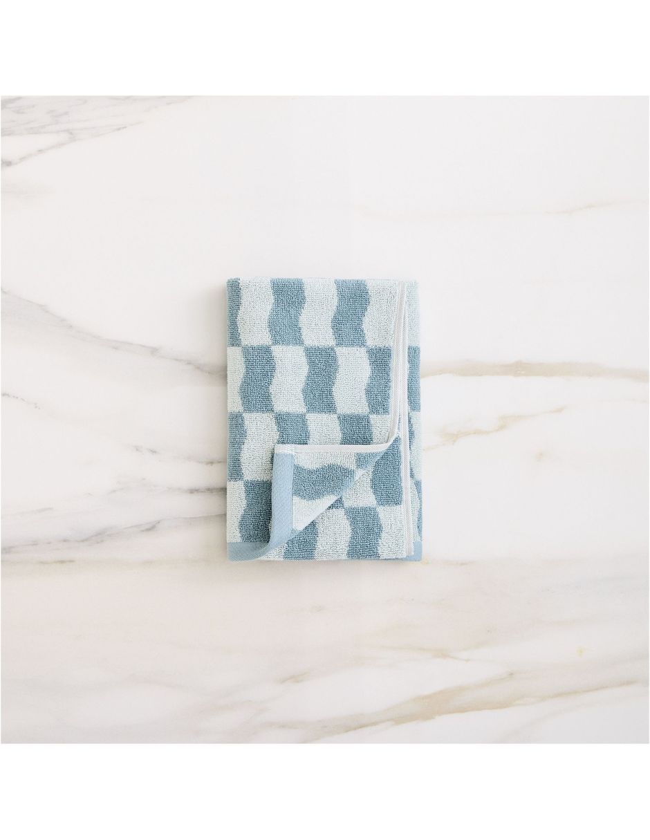 Toalla Wavy Blocks de algodón Toalla Wavy Blocks de algodón