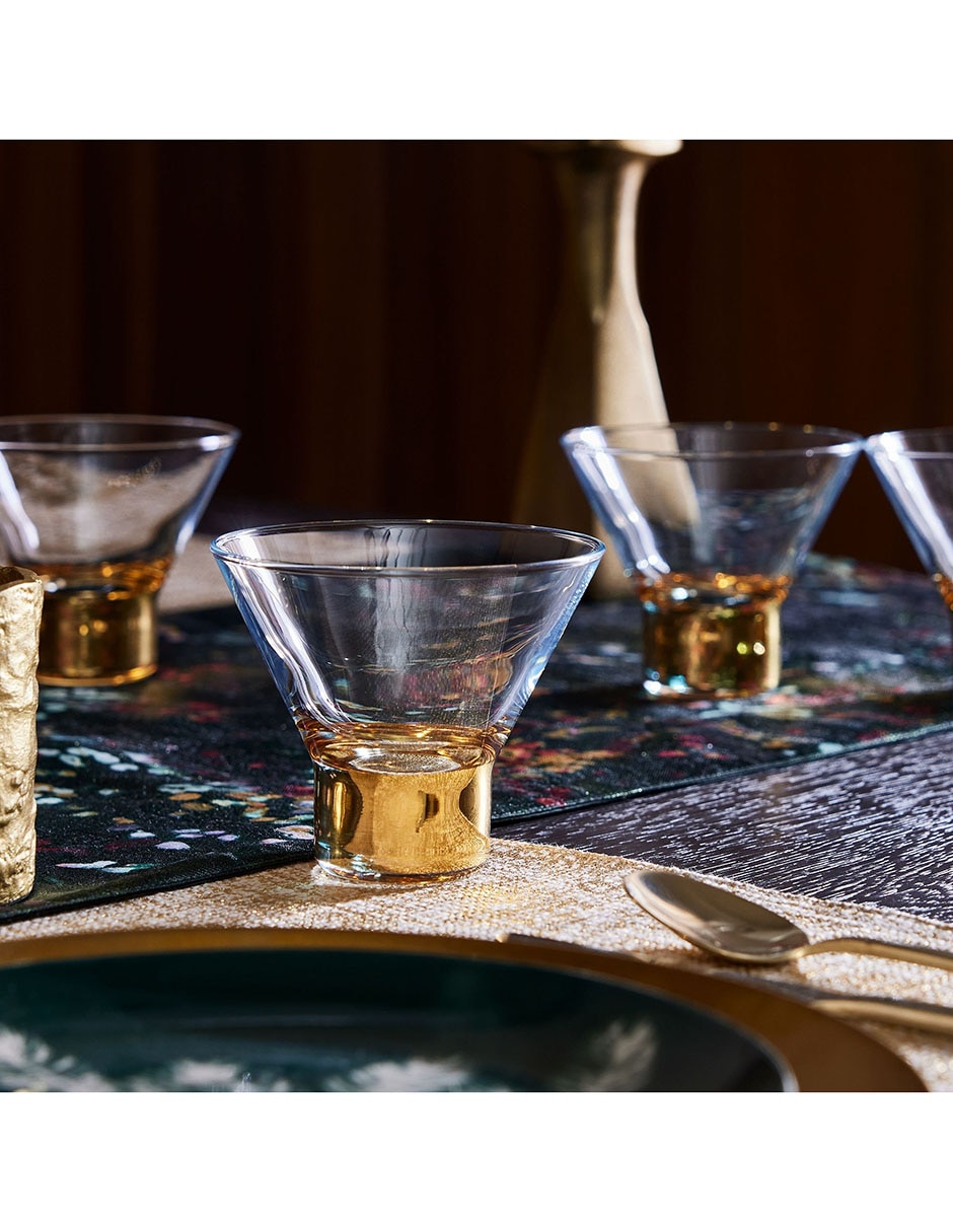 Set de vasos para agua Bijou de vidrio con 4 piezas