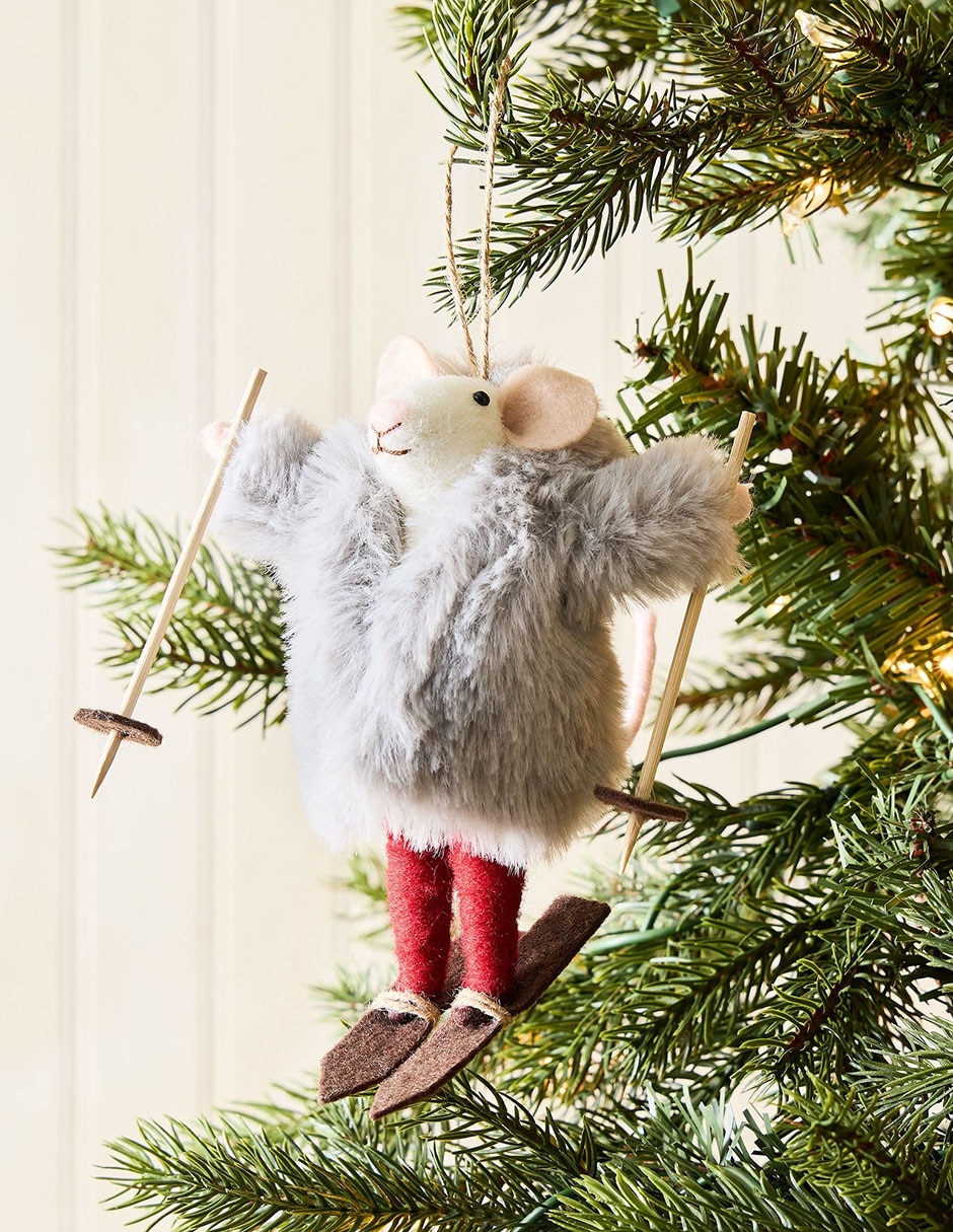Accesorio decorativo Felt skier mouse