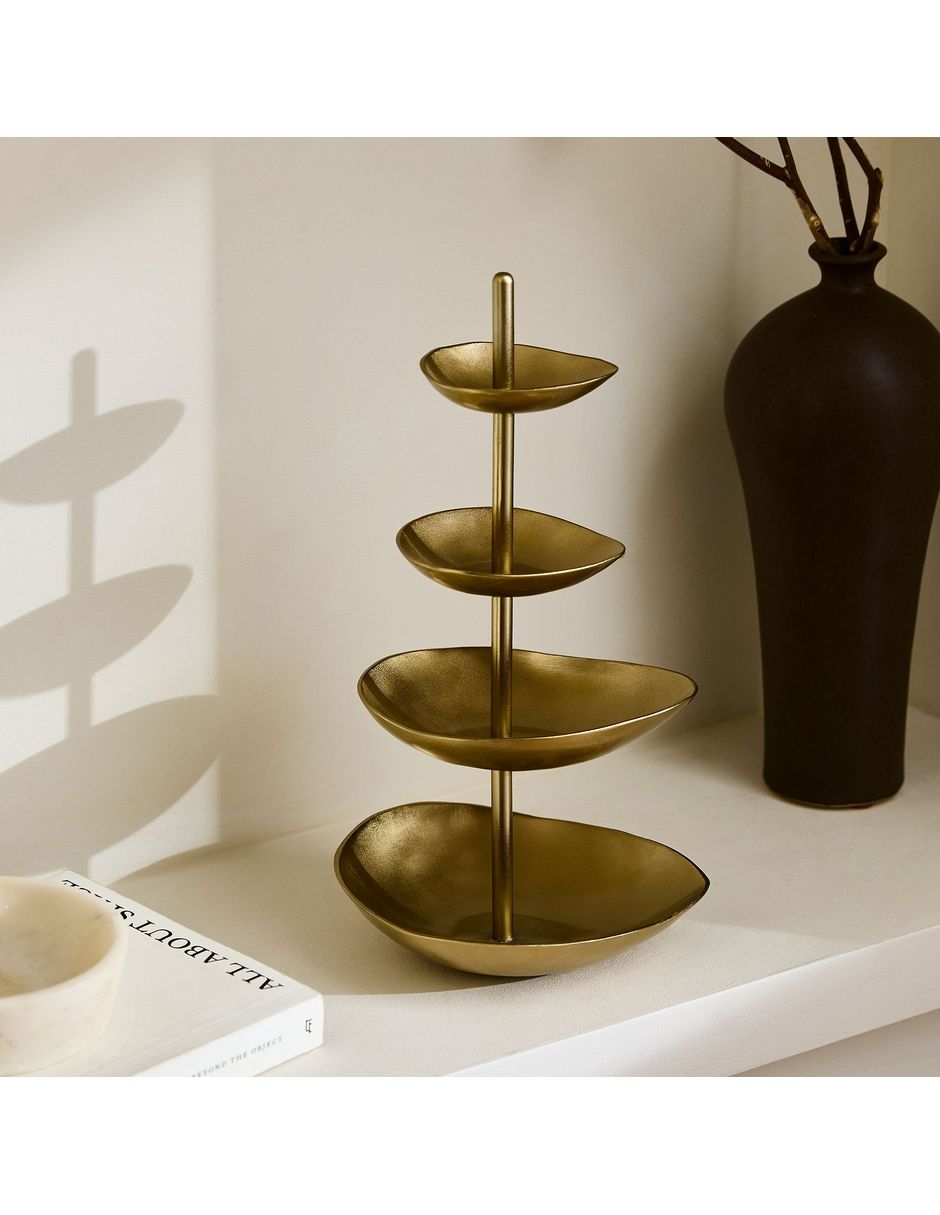 Porta joyas organic metal incluye espejo con cerradura