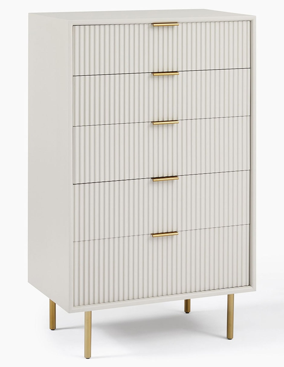 Cómoda Quinn de madera caoba