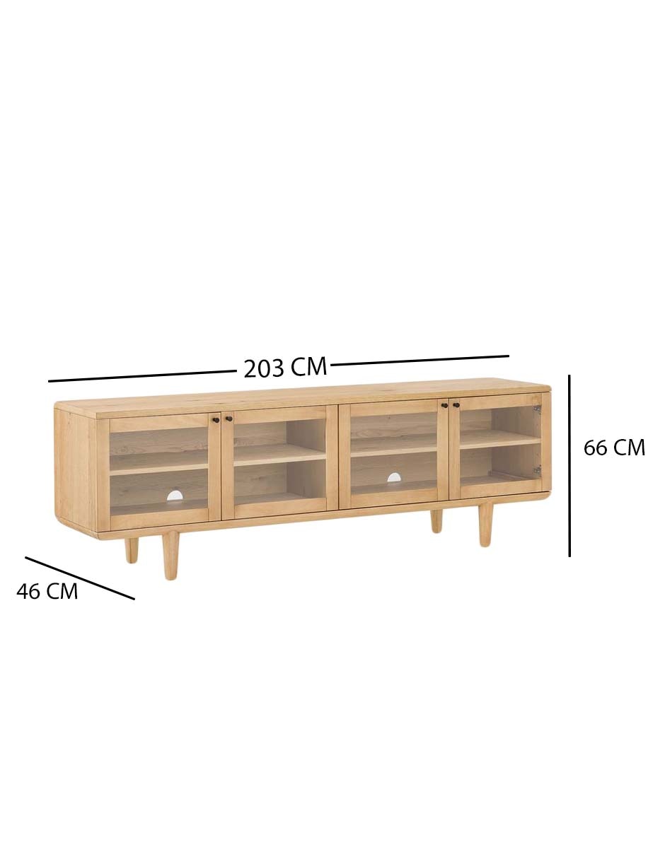 Consola Whitman de madera