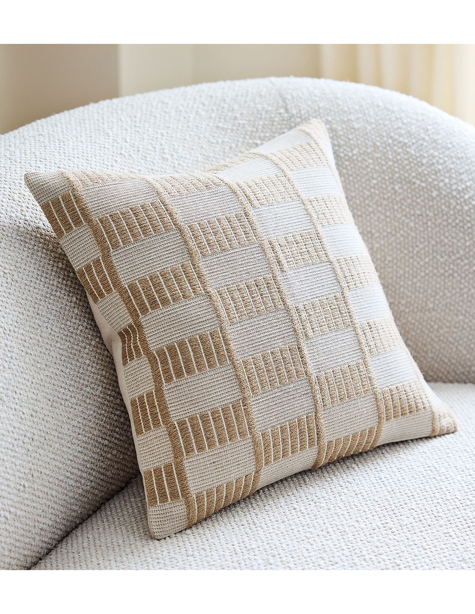 Funda cojín Woven Checker