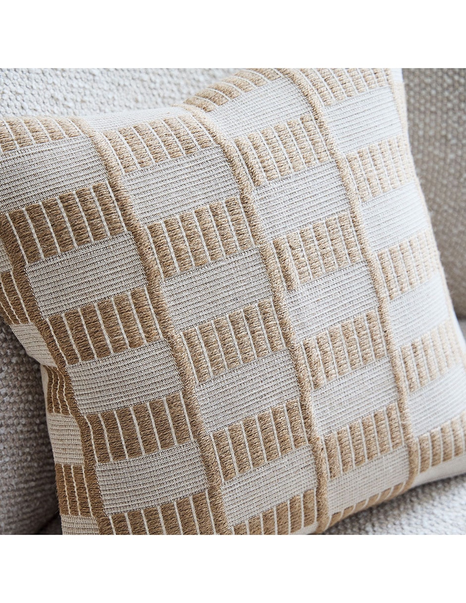 Funda cojín Woven Checker