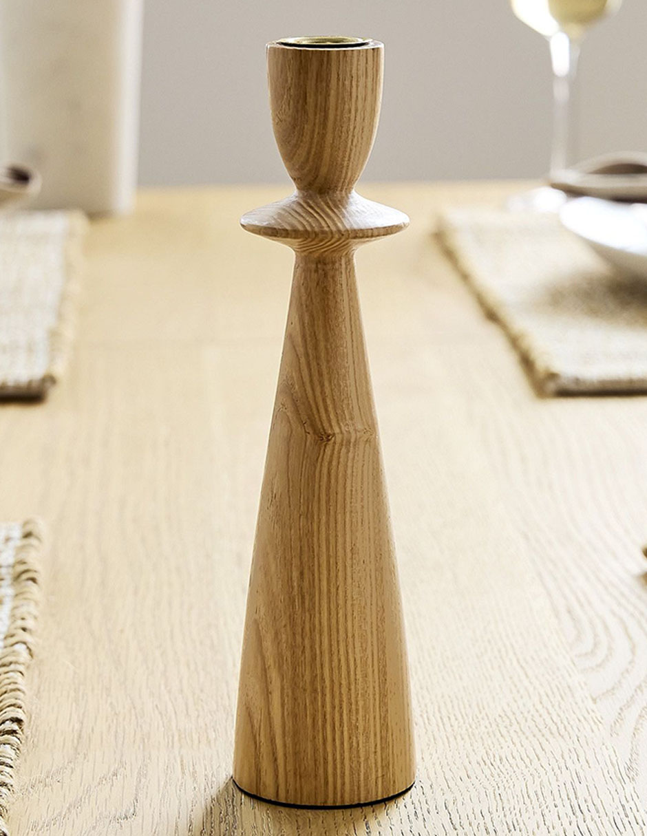 Portavela Tira Wood Candleli