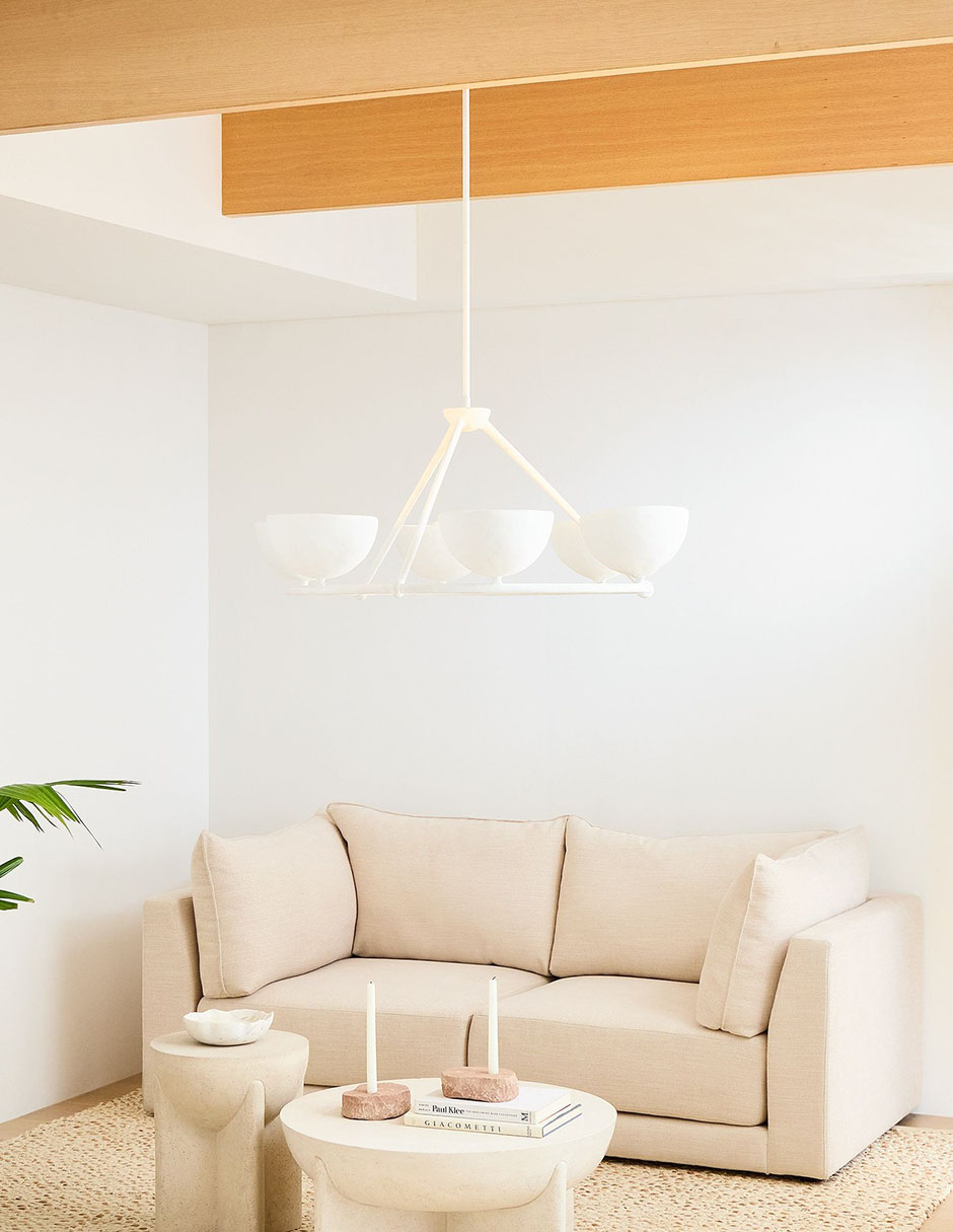 Candelabro de acero Florent Chandelier