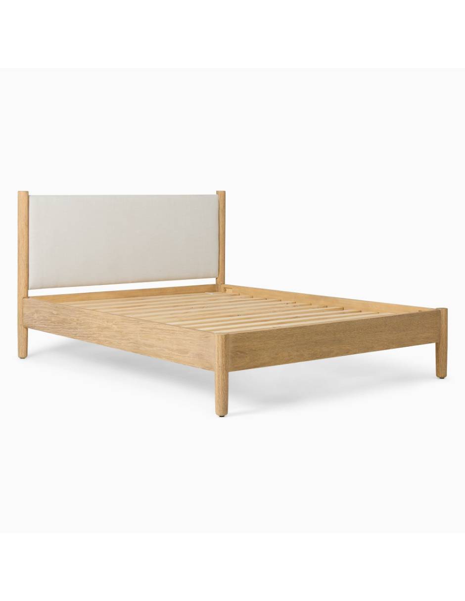 Cama Hargrove de madera king size 8