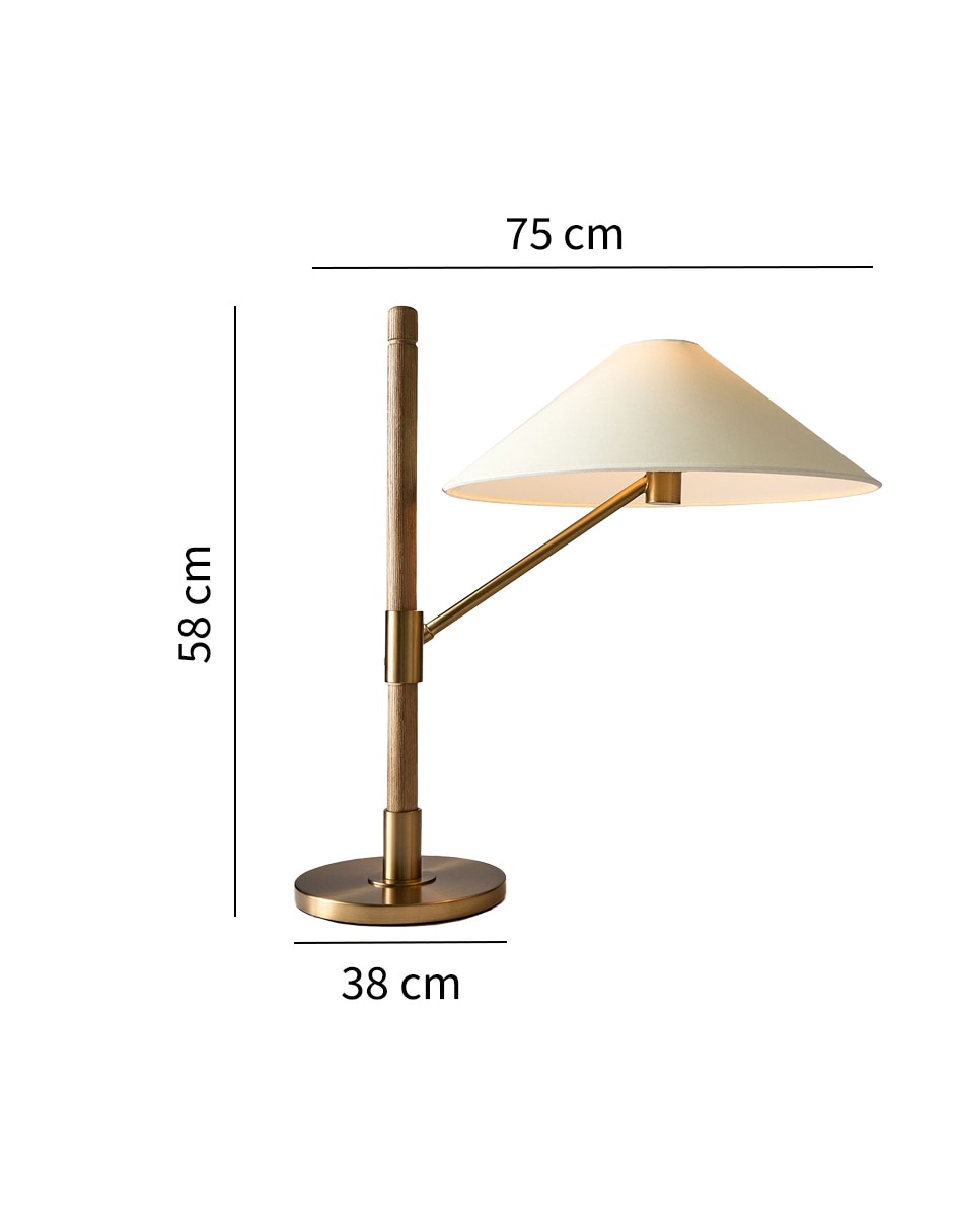 Lámpara de mesa incandescente y led Eos