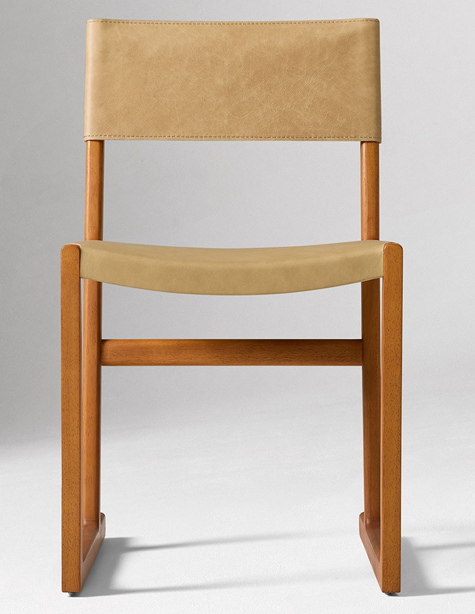 Silla Clyde de madera encino