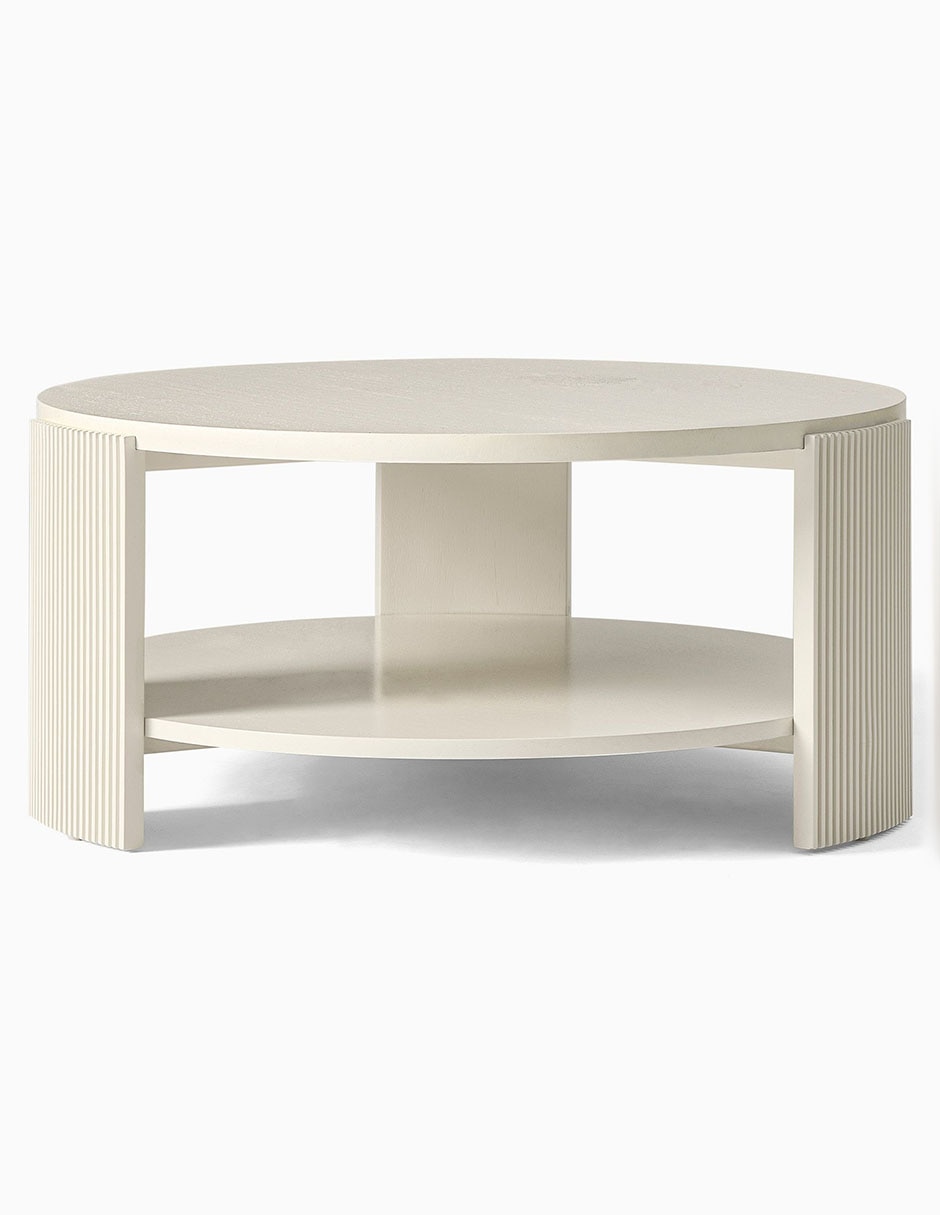 Mesa de centro armable Welles de chapa de roble
