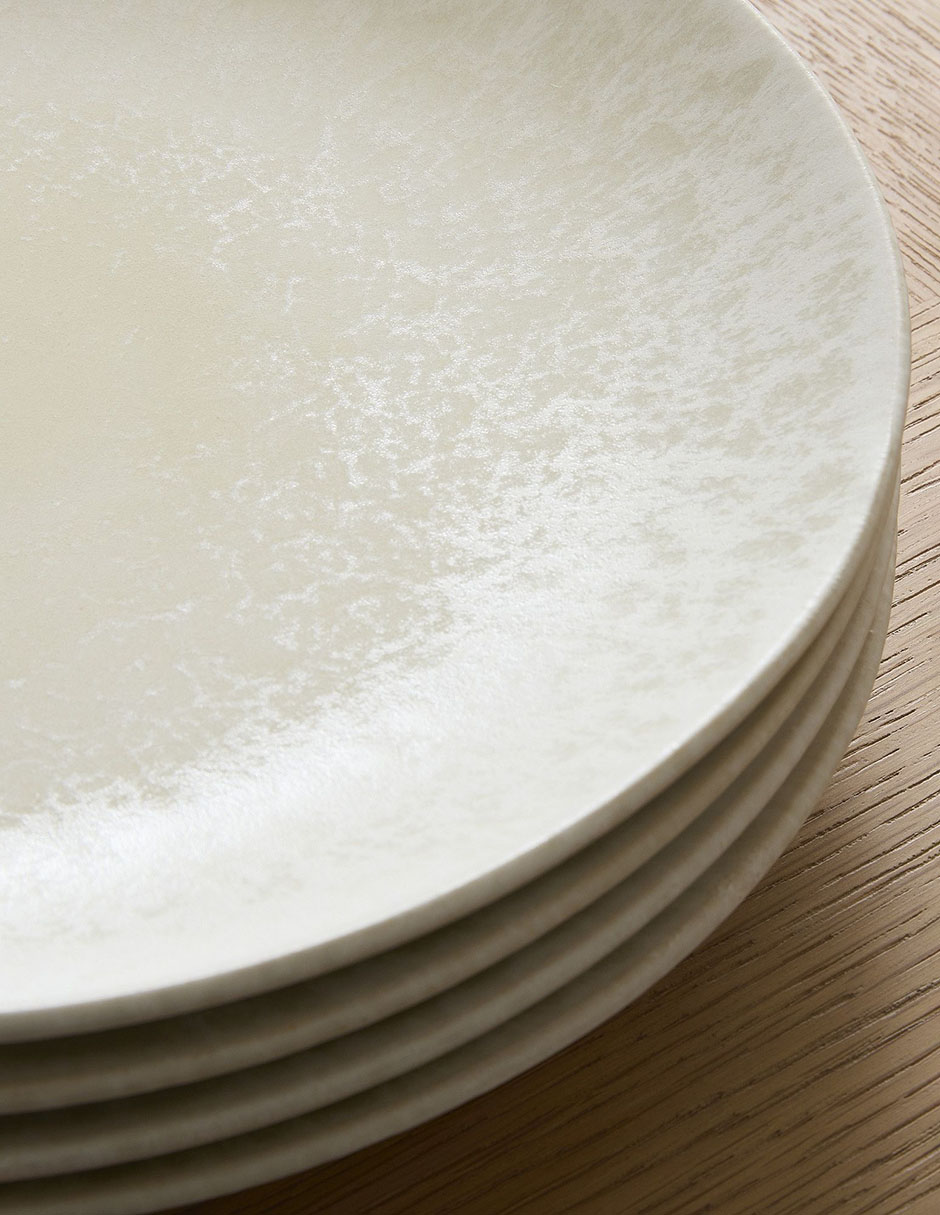 Plato trinche Oyku de gres 4 piezas