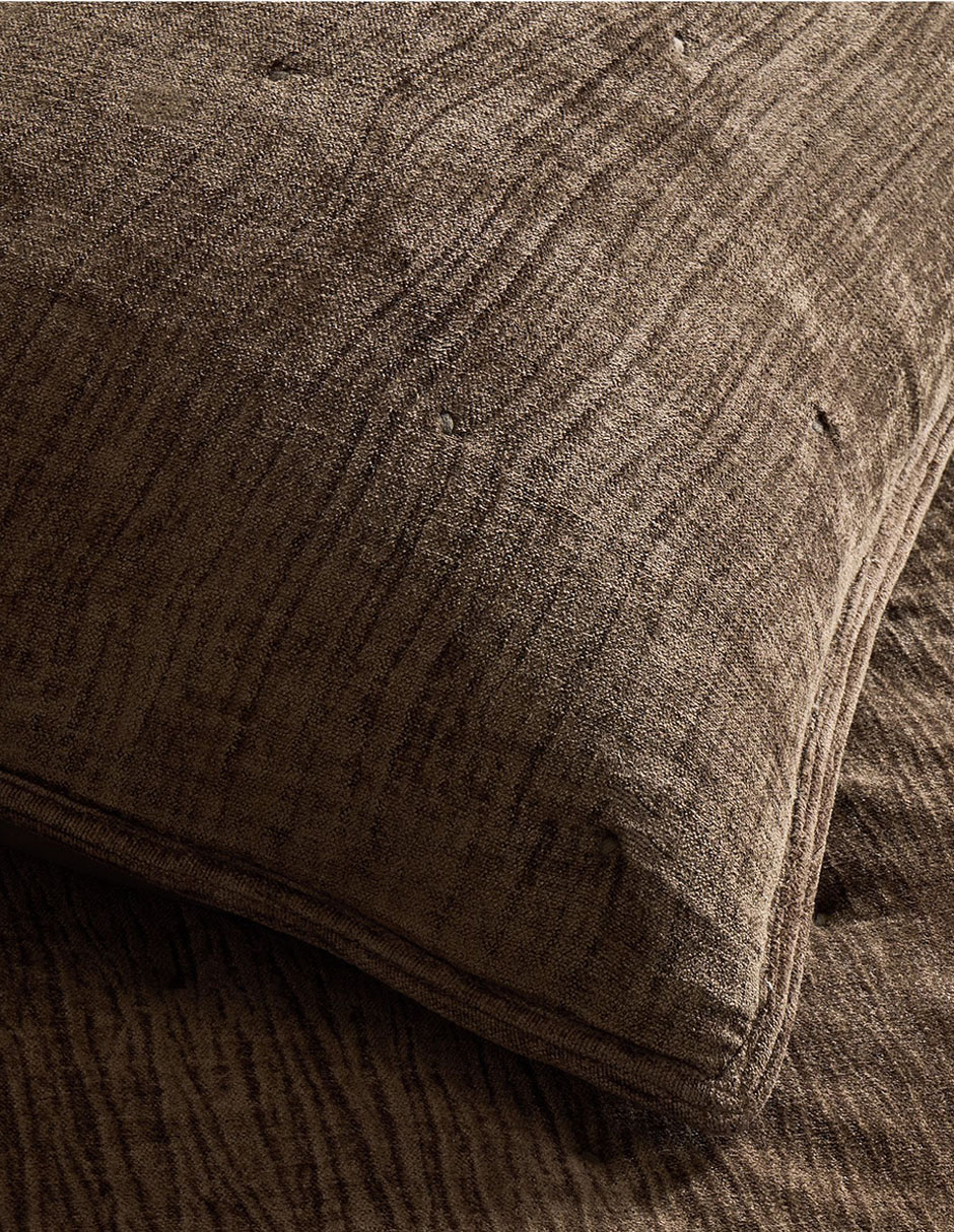 Funda para almohada Chenille Tack Stitch