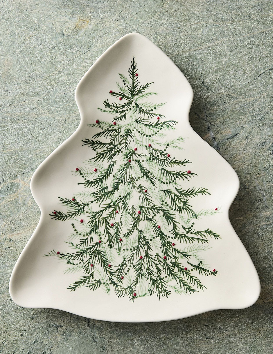 Platón navideño Tannenbaum
