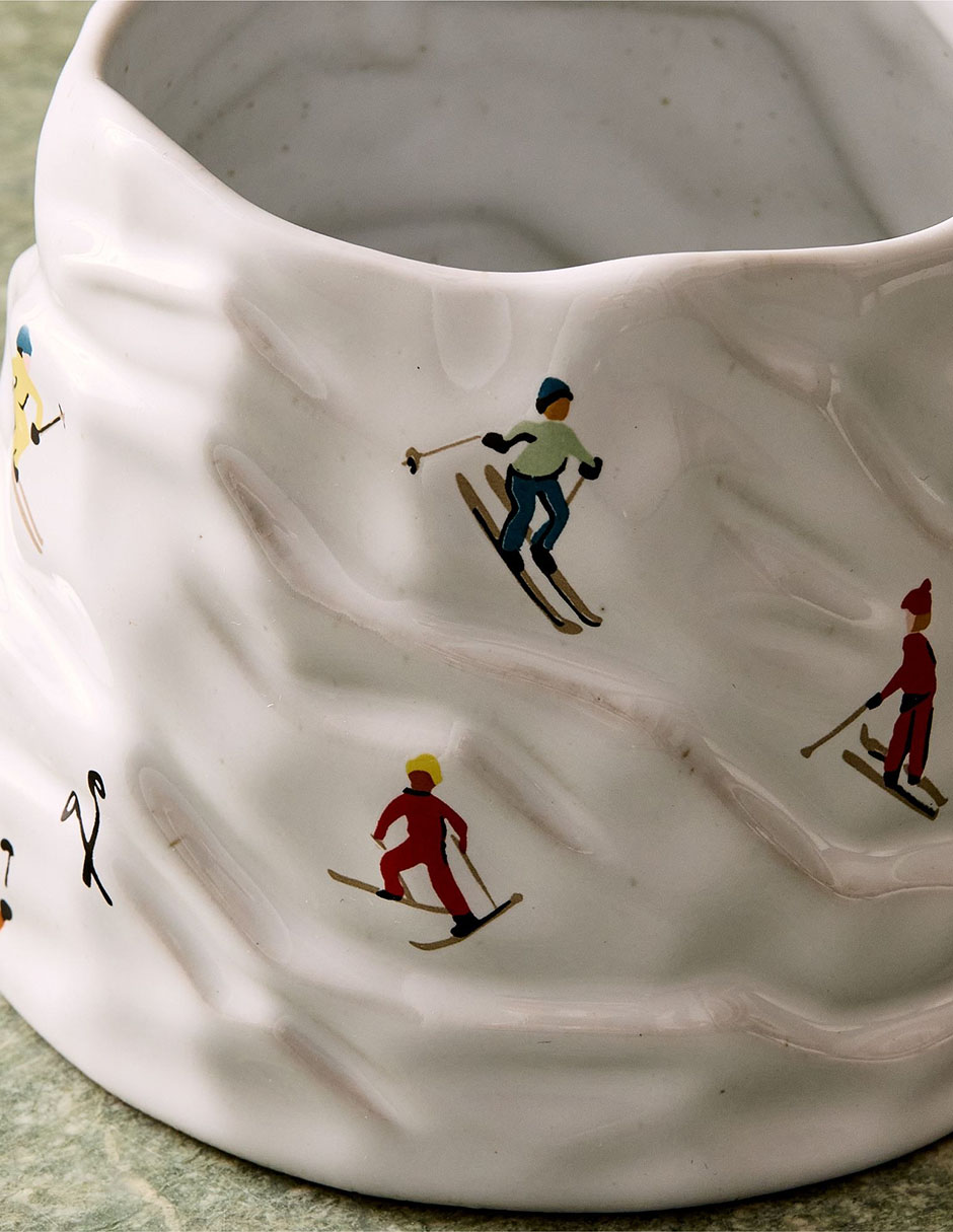 Taza americana Holiday Skiers 2