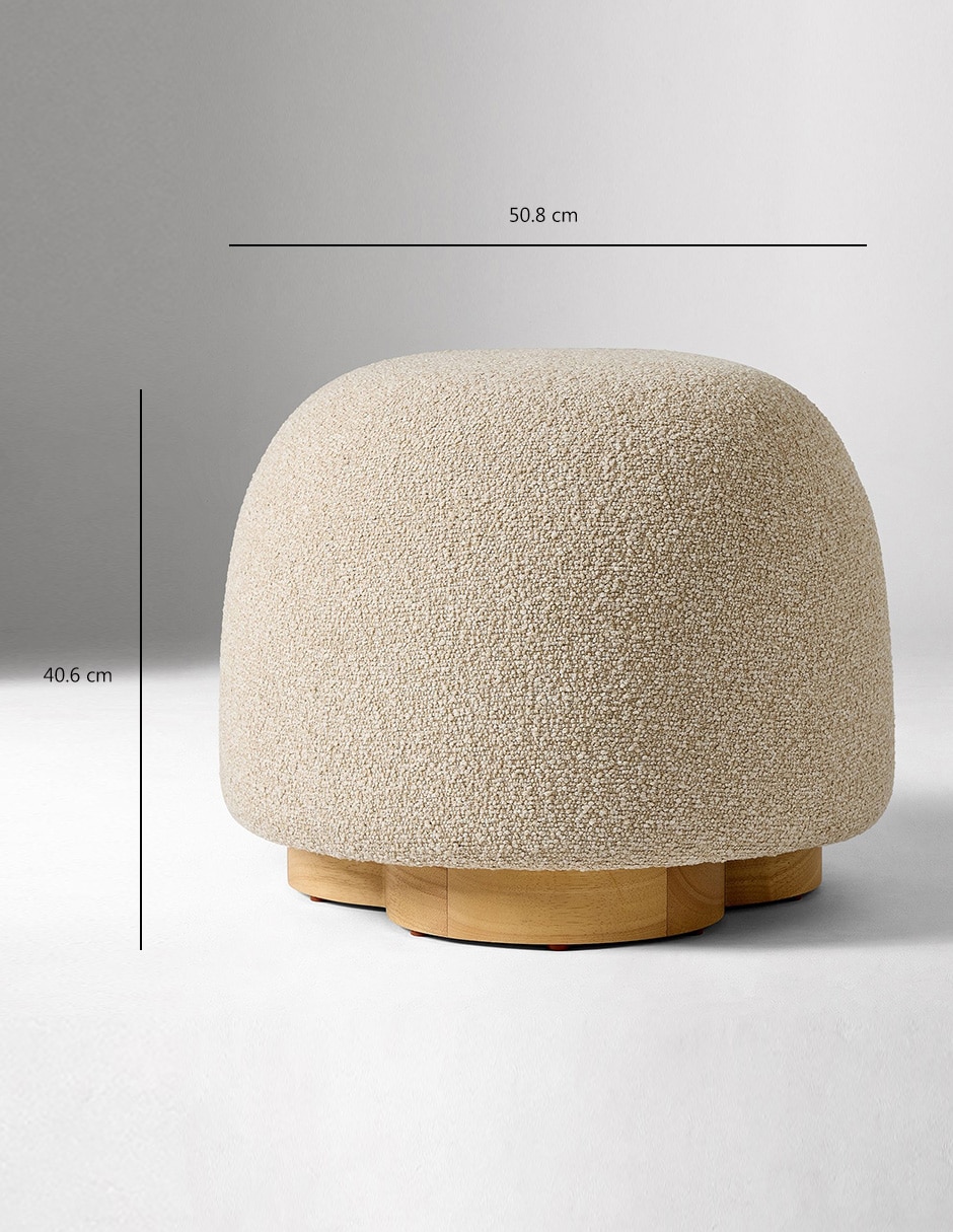 Ottoman Gumdrop de madera 3