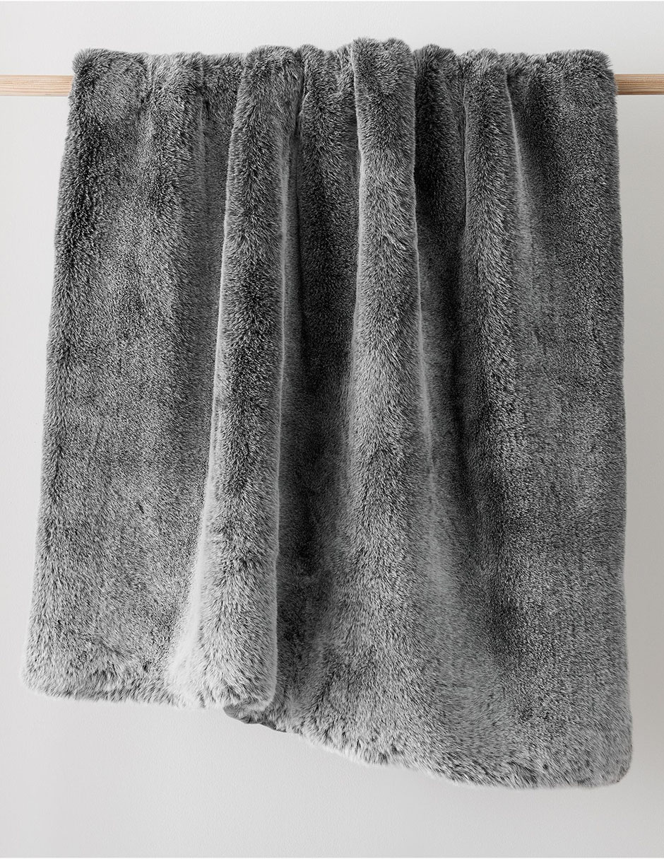 Frazada de tejido plano Faux Fur Chinchil
