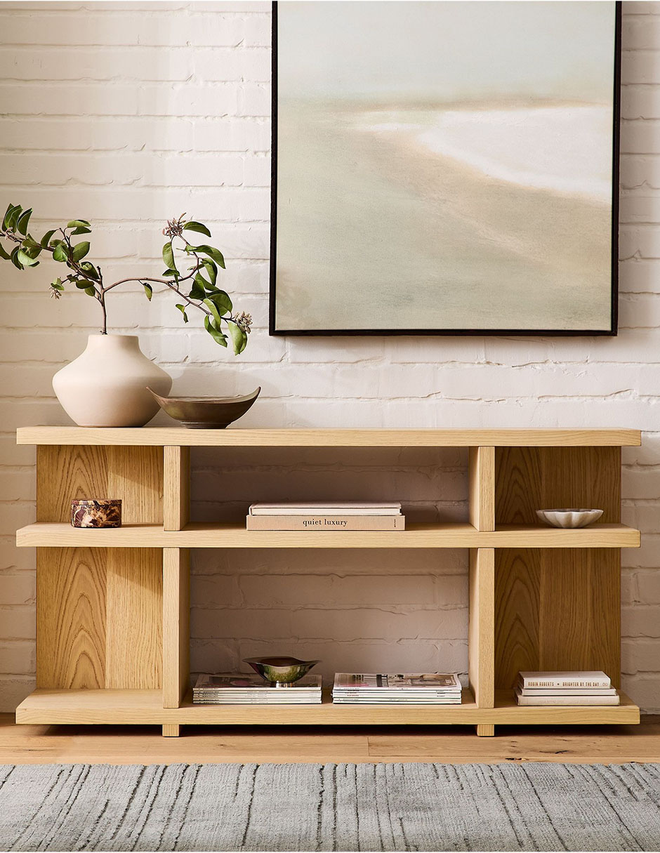 Consola Wallace de madera