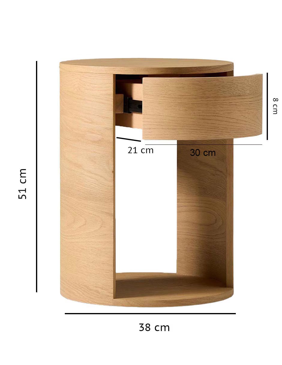Buró Claremont de madera nogal 7